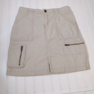 Eddie Bauer women's tan mini skirt size (4)